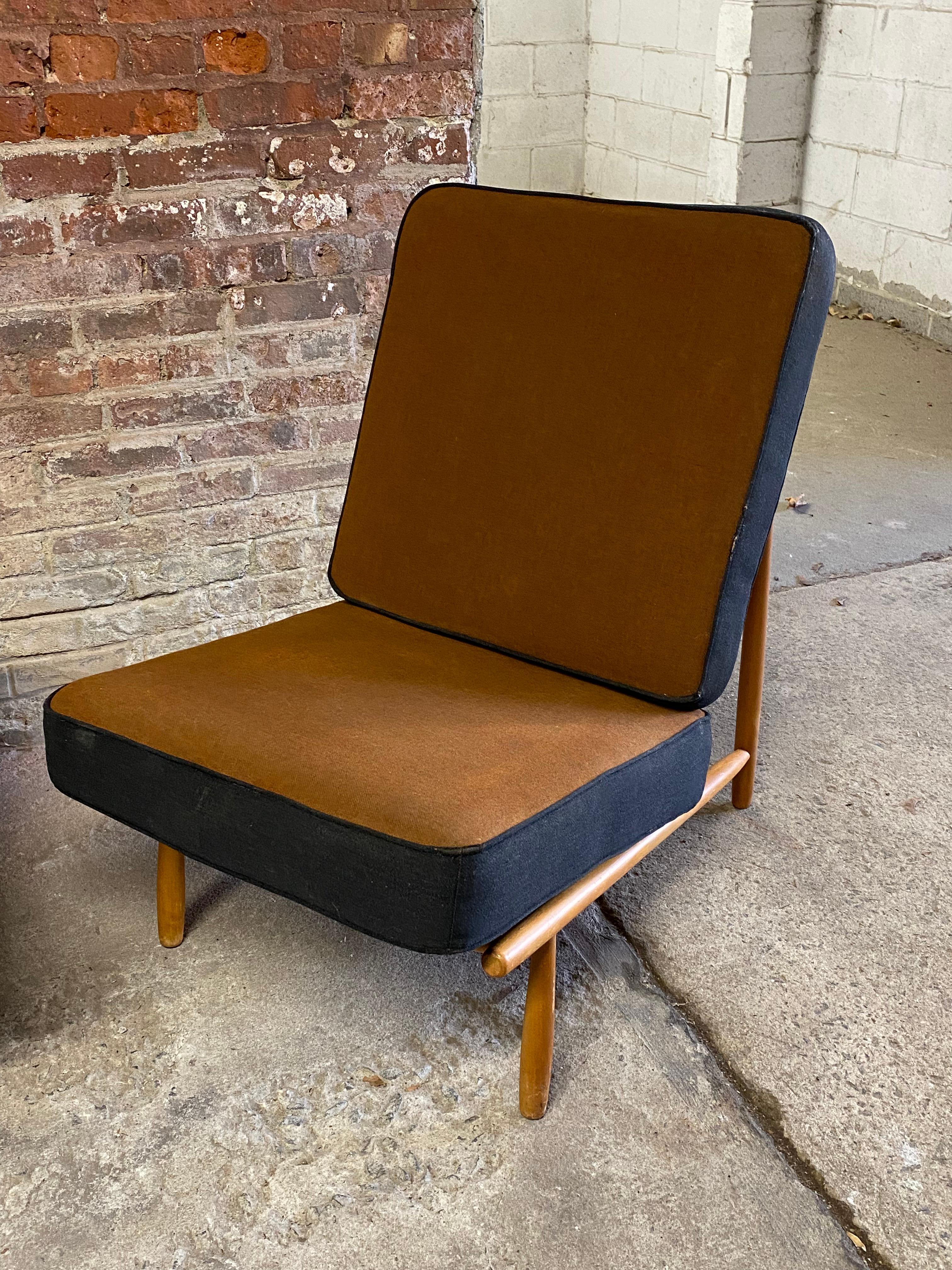 Wool Alf Svensson Domus 1 Easy Chairs for DUX, a Pair