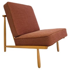 Alf Svensson Domus Easy Chair by DUX, Vintage Birch & Fabric, Sweden