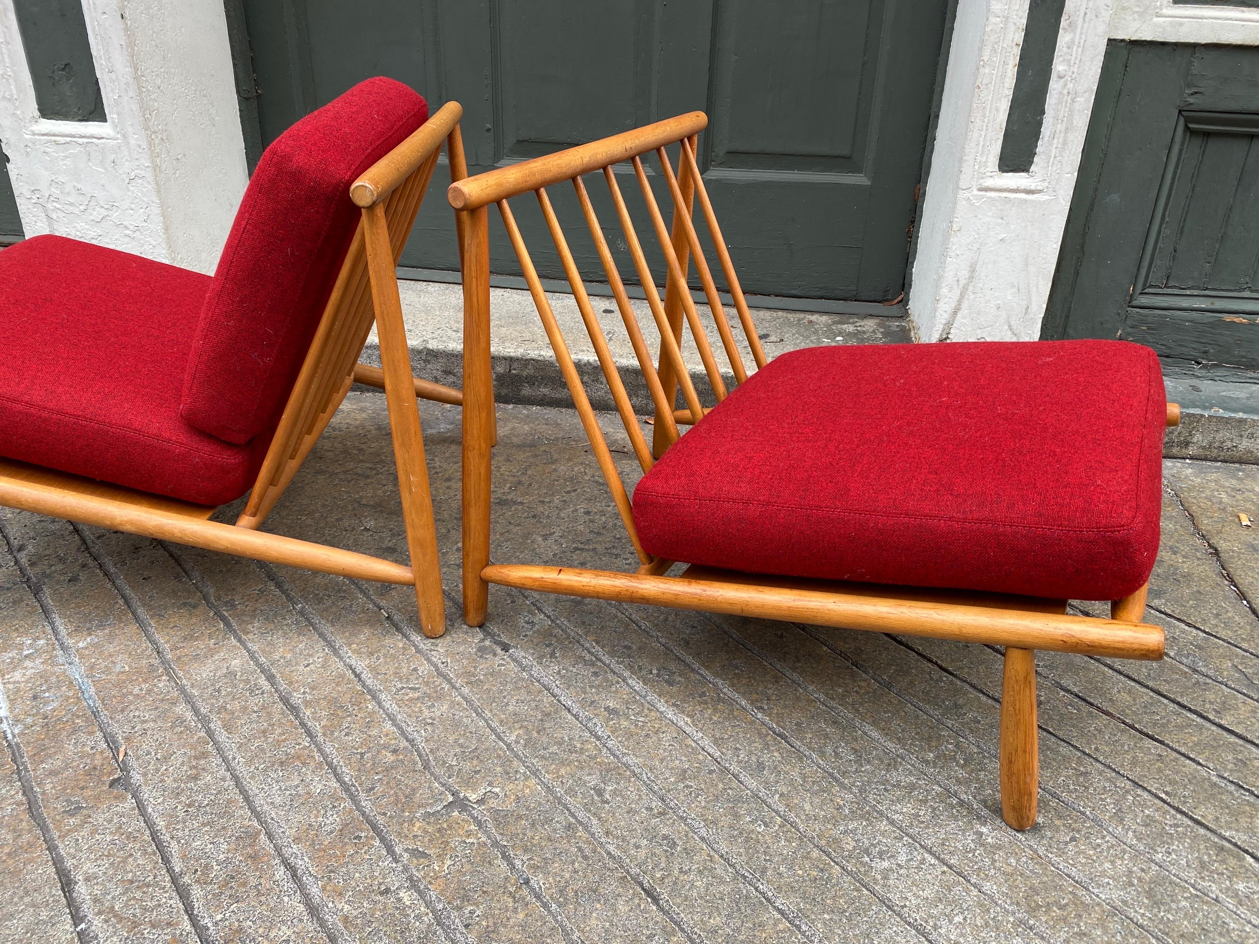 Scandinavian Modern Alf Svensson “Domus” for Dux Lounge Chairs For Sale