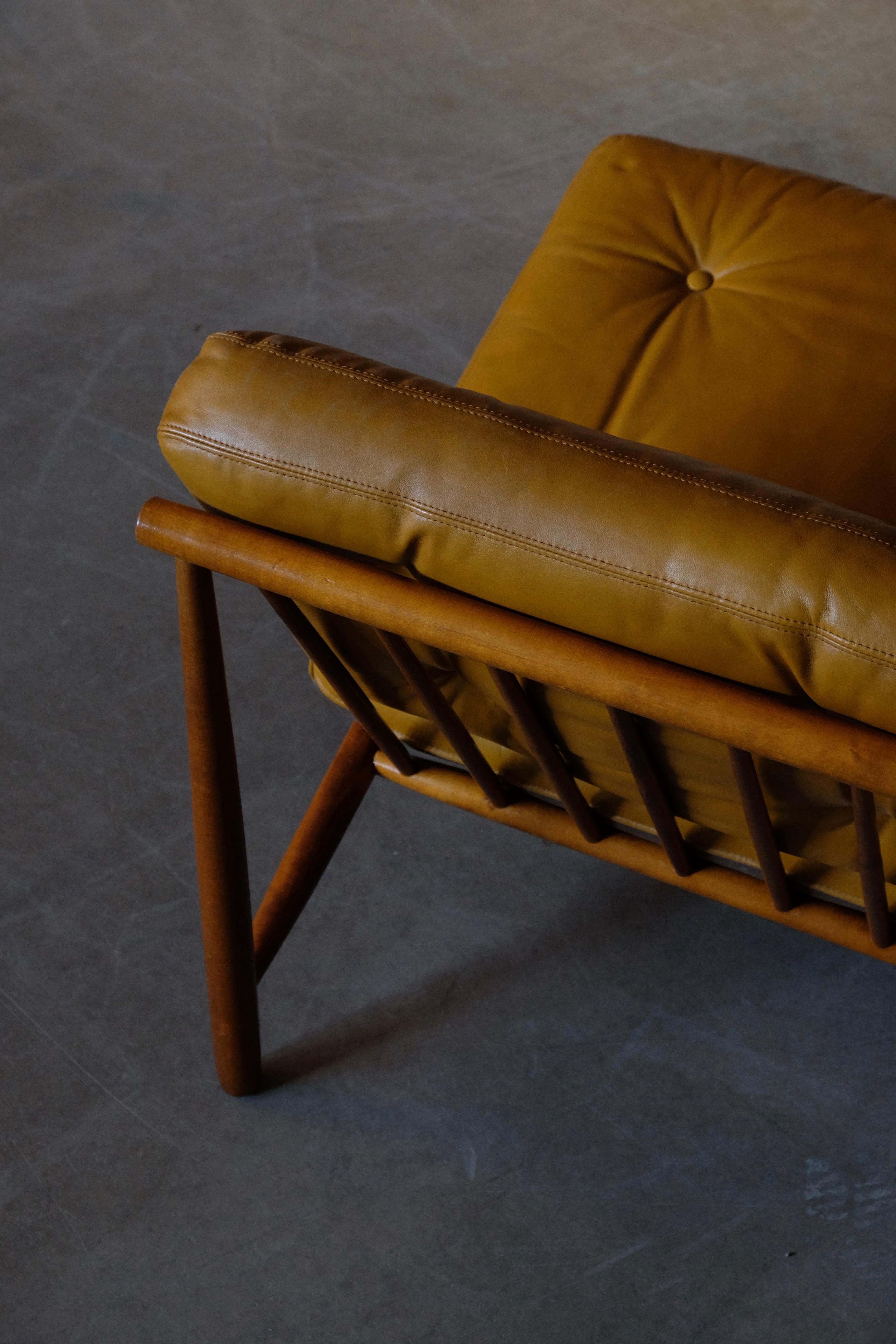 Scandinavian Modern Alf Svensson Easy Chair Model Domus by DUX, 1960s