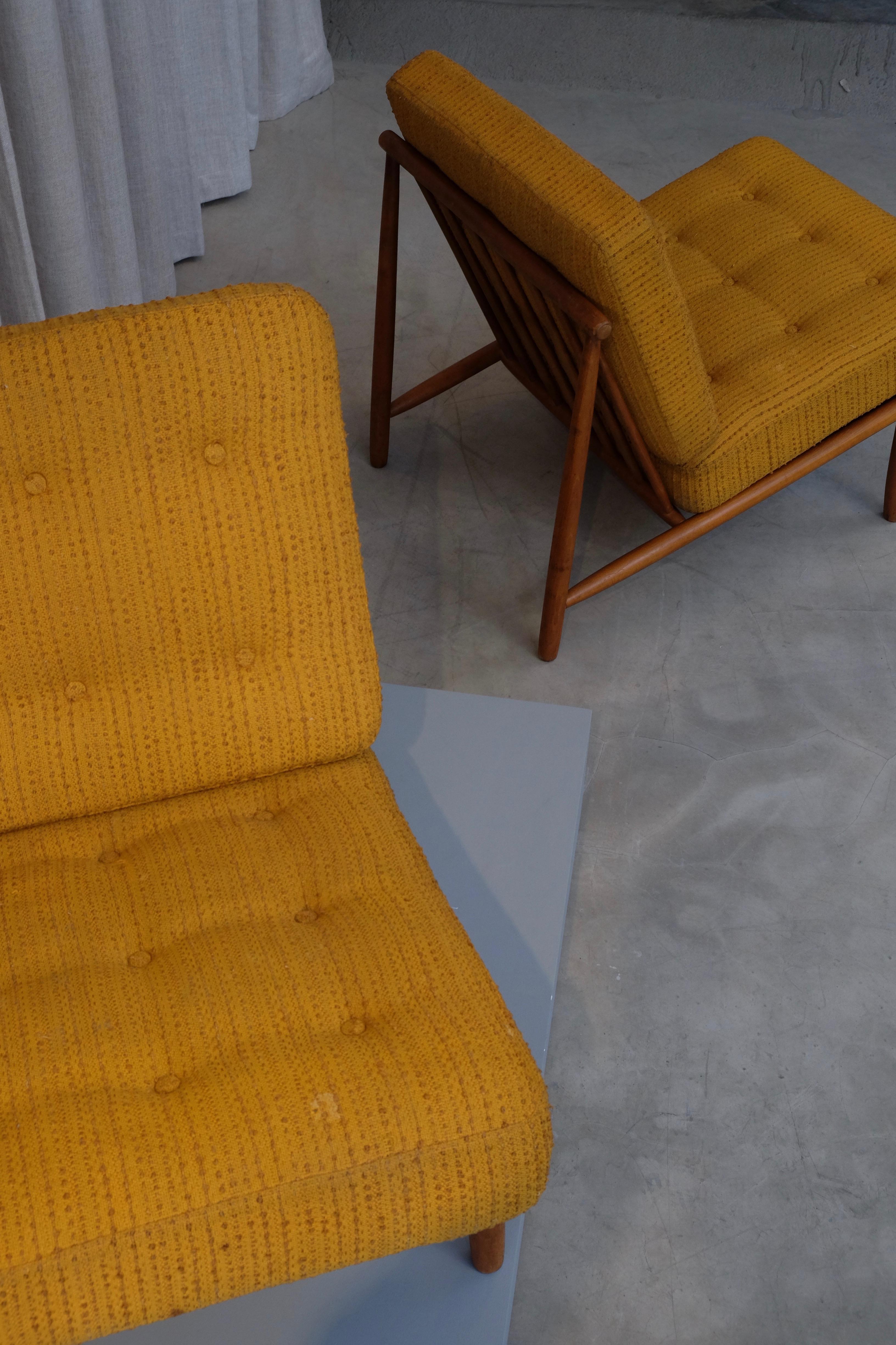 Alf Svensson Easy Chairs Model Domus by DUX, 1960s 5