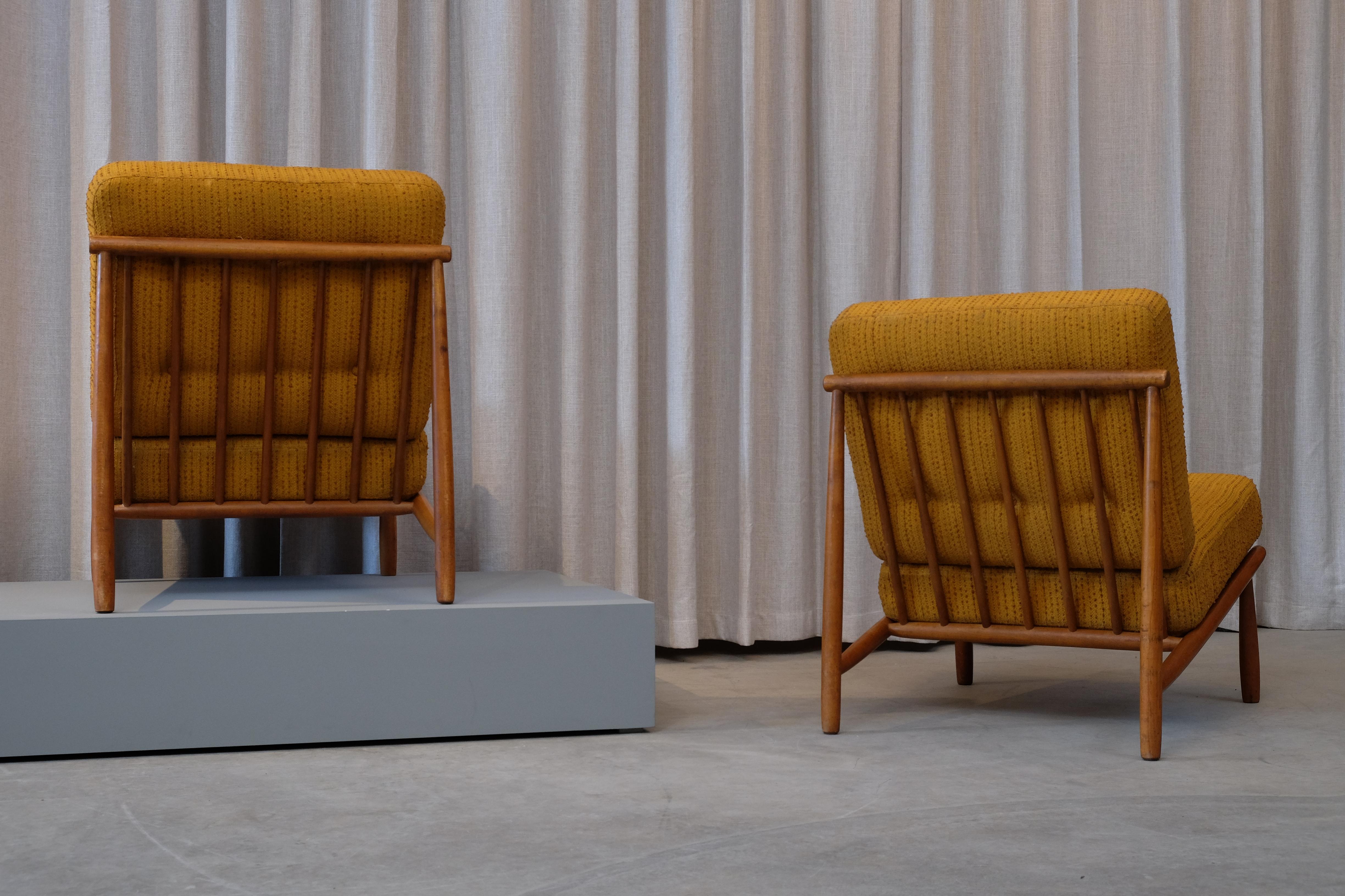 Alf Svensson Easy Chairs Model Domus by DUX, 1960s In Good Condition In Stockholm, SE