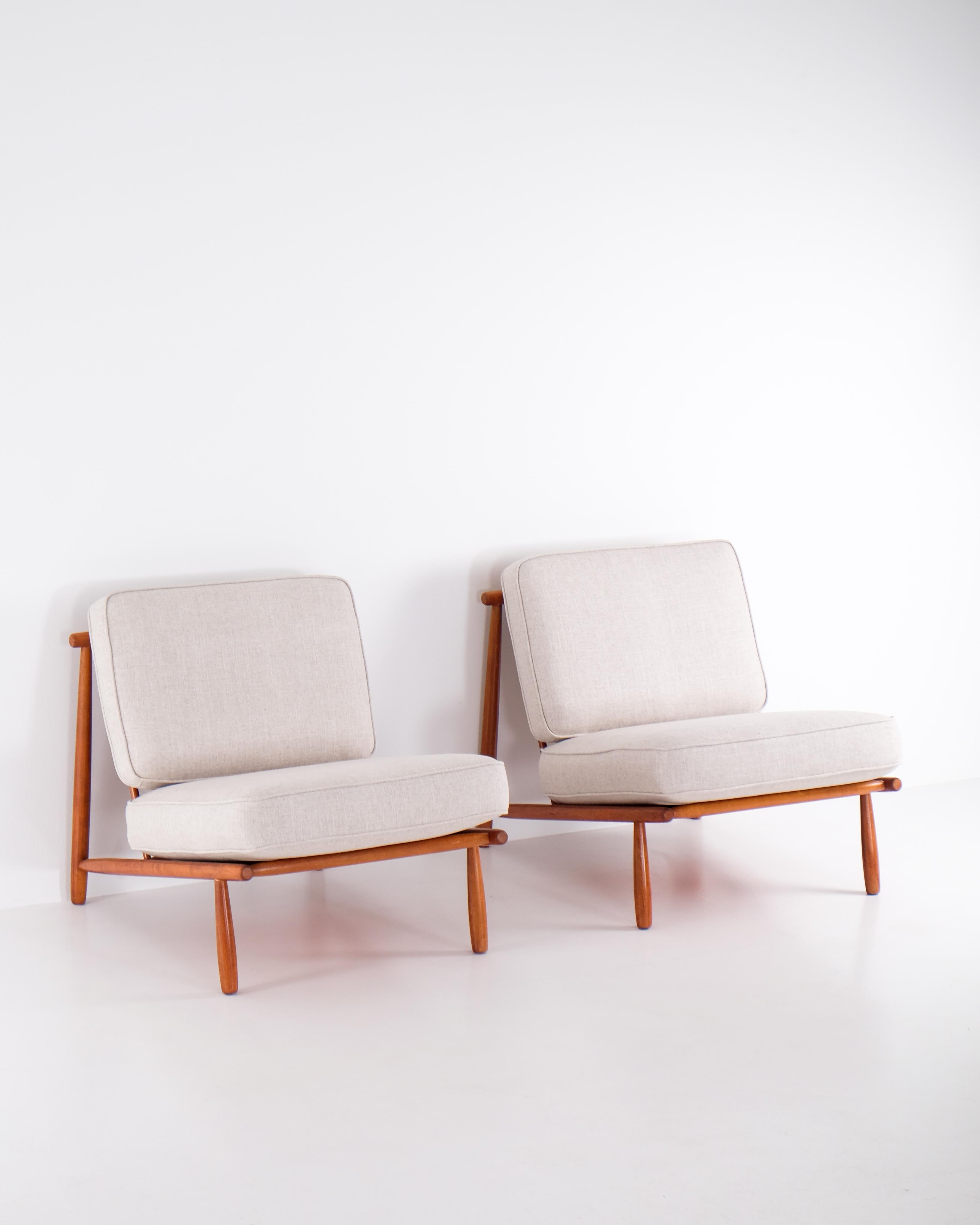 Suédois Fauteuils Alf Svensson modèle 'Domus' par DUX, Suède, années 1950 en vente