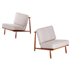 Alf Svensson Easy Chairs Model 'Domus' by DUX, Sweden, 1950s