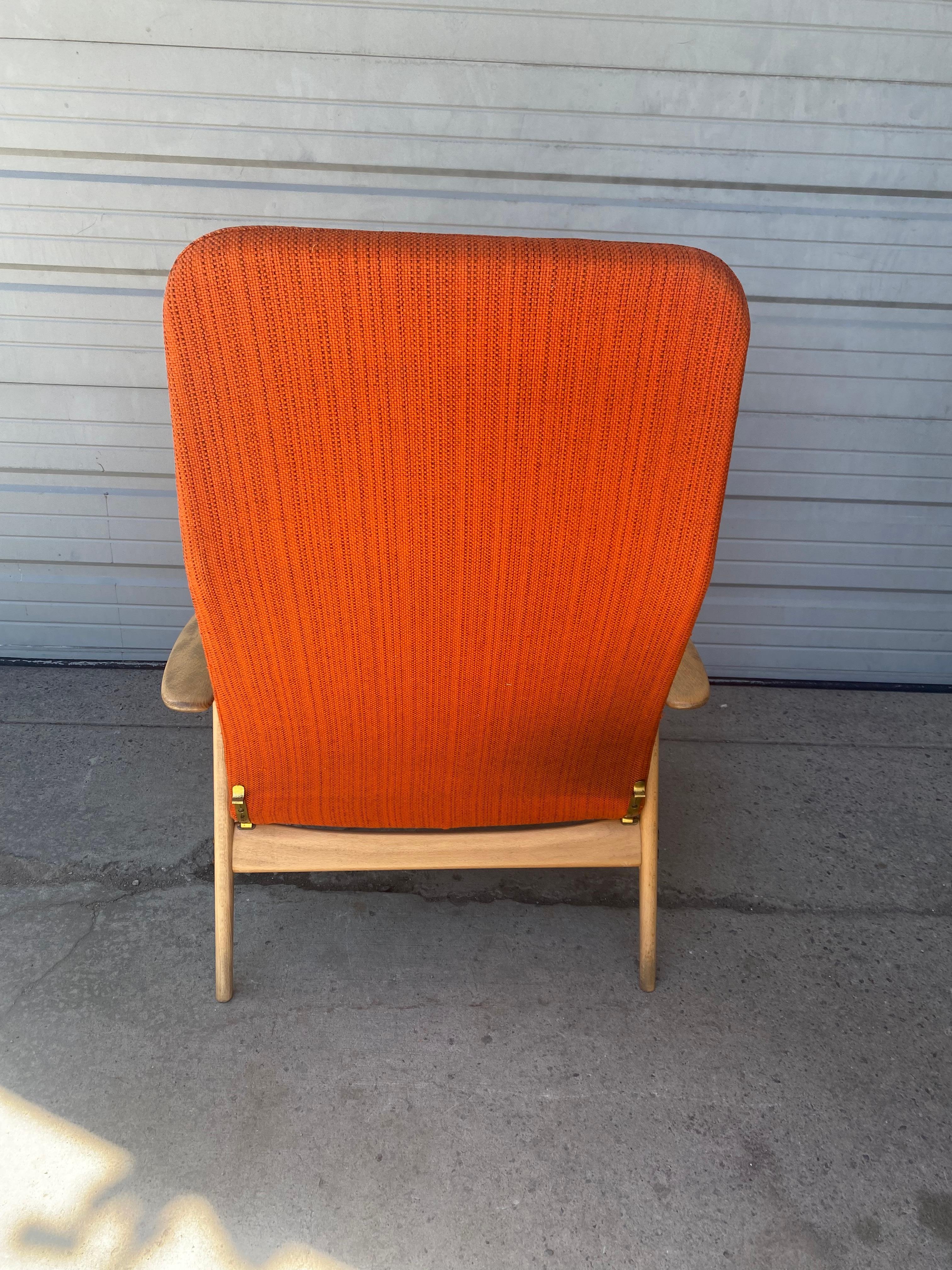 Mid-20th Century Alf Svensson for Fritz Hansen Model 4312 Highback 2-position Lounge Chair