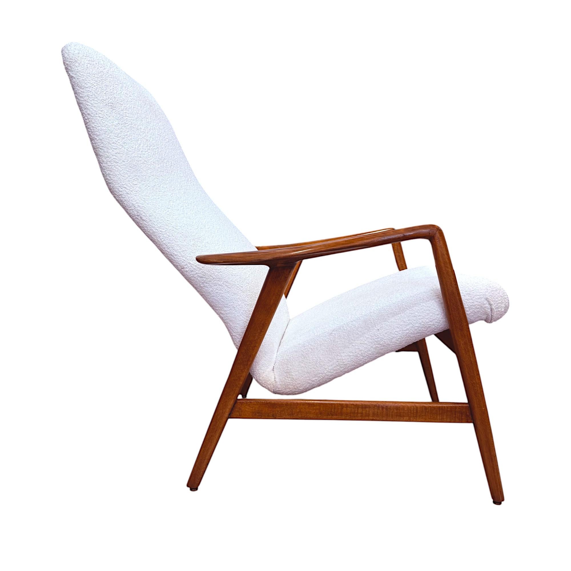 Scandinavian Modern Alf Svensson for Fritz Hansen Two-Position Reclining Chair, 20 Century For Sale