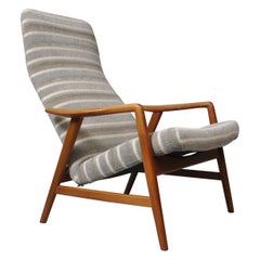 Alf Svensson, Fritz Hansen Lounge Chair, Fully Reupholstered