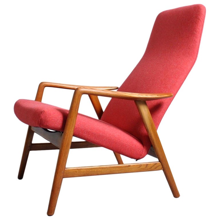 Alf Svensson, Fritz Hansen Lounge Chair, Fully Reupholstered For Sale