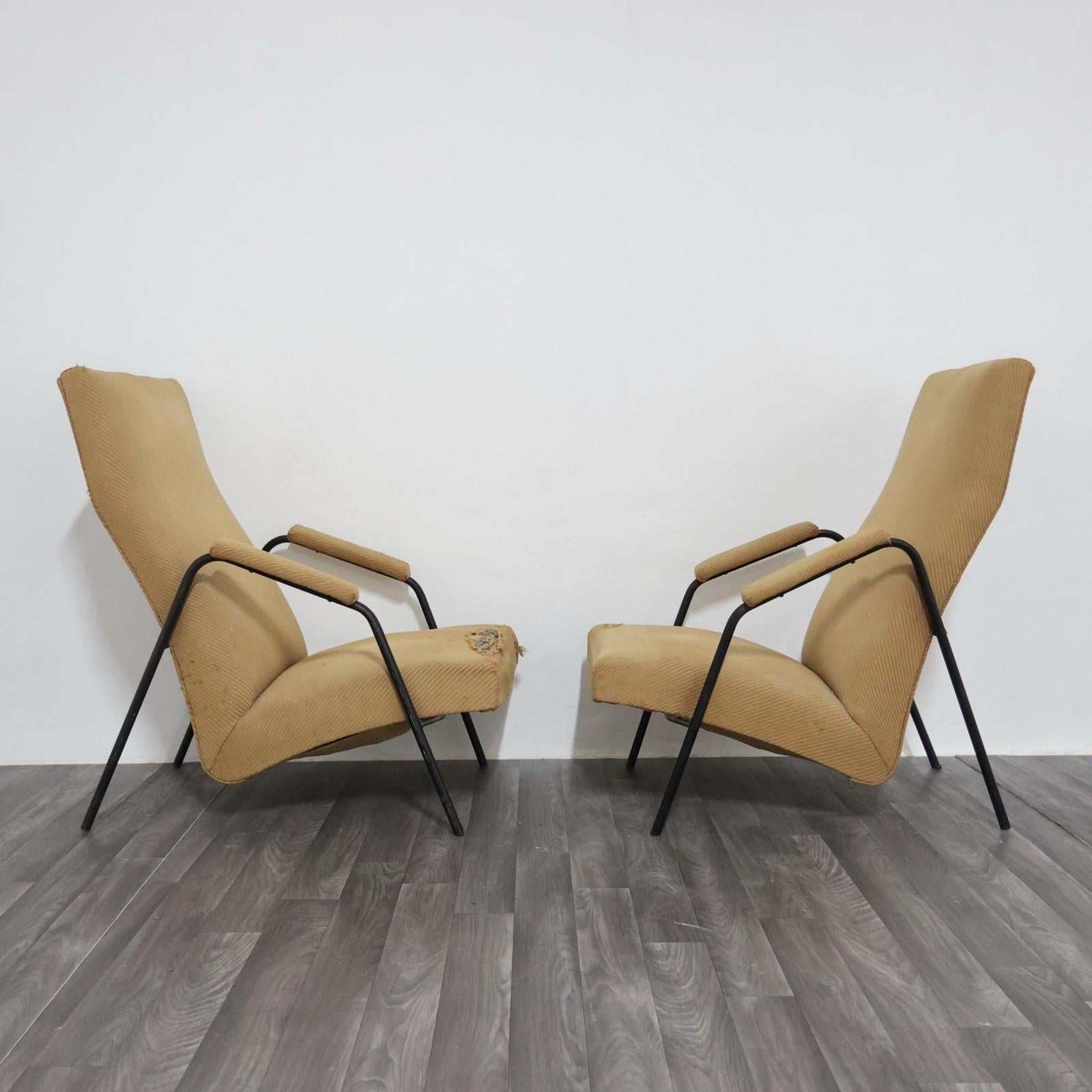 ALF SVENSSON LJUNG INDUSTRIER Paire de fauteuils Modern Design 1950's en vente 3