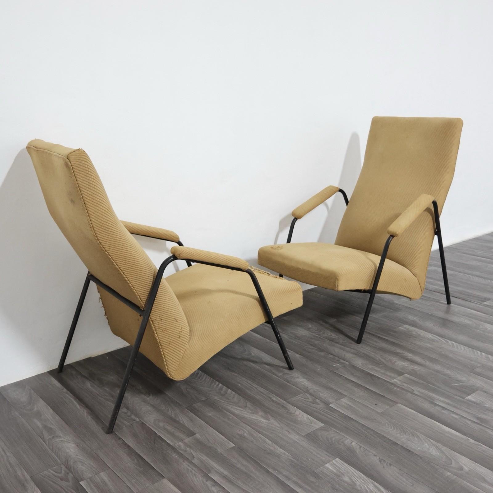 Mid-Century Modern ALF SVENSSON LJUNG INDUSTRIER Paire de fauteuils Modern Design 1950's en vente