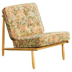 Alf Svensson, Lounge Chair, Wood, Fabric, Sweden, 1960s