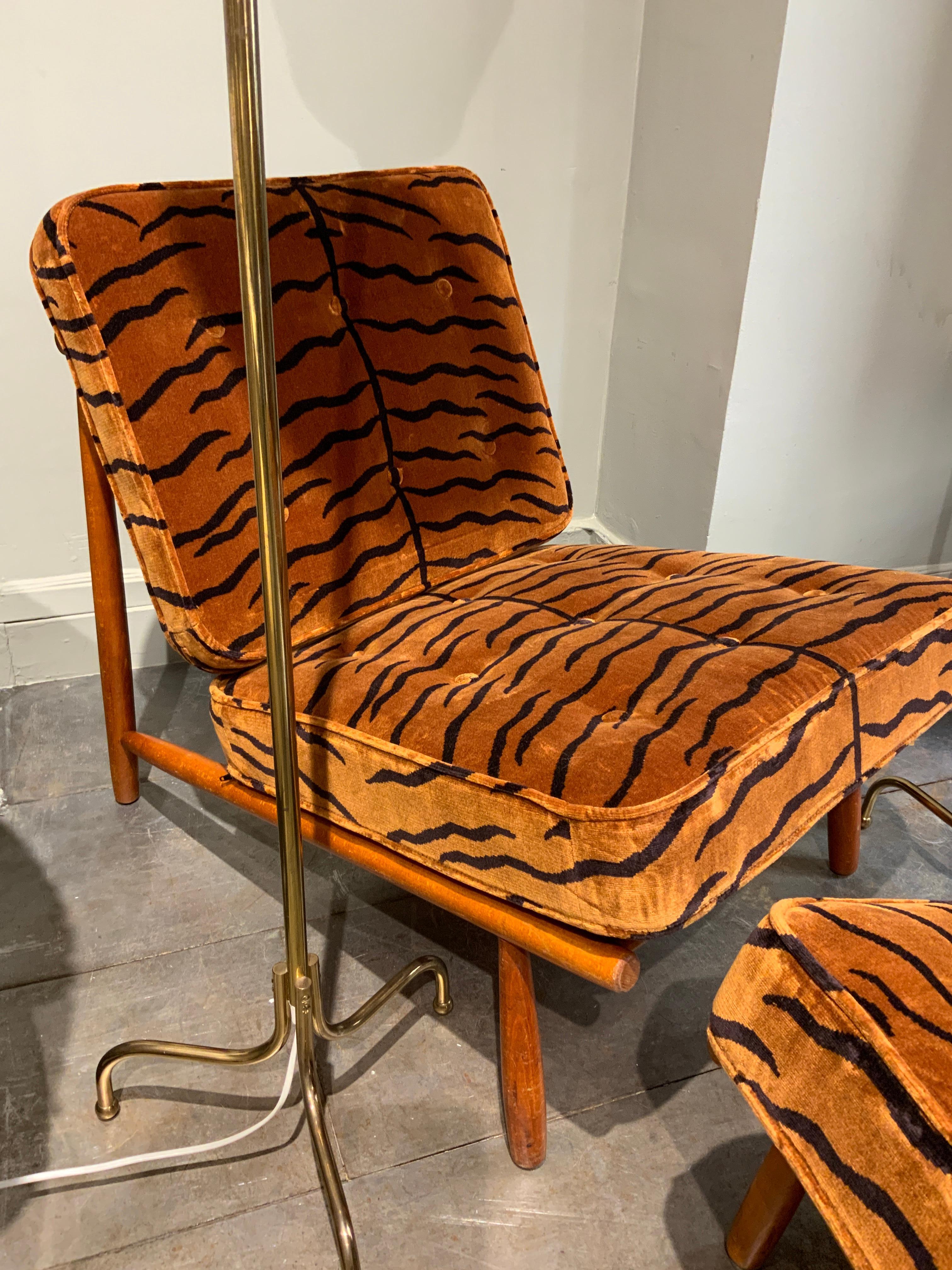 Mid-Century Modern Alf Svensson lounge chairs in Dedar Fabric  For Sale