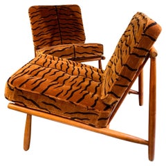 Vintage Alf Svensson lounge chairs in Dedar Fabric 