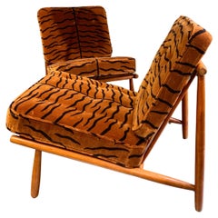 Fauteuils de salon Alf Svensson en tissu Dedar