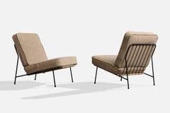 Alf Svensson, Lounge Chairs, Steel, Fabric, Cord, Sweden, 1950s