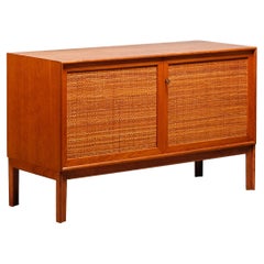 Alf Svensson Norrland Sideboard in Teak and Rattan for Bjästa Möbelfabrik Sweden Alf Svensson Norrland Sideboard in Teak and Rattan for Bjästa Möbelfabrik Sweden