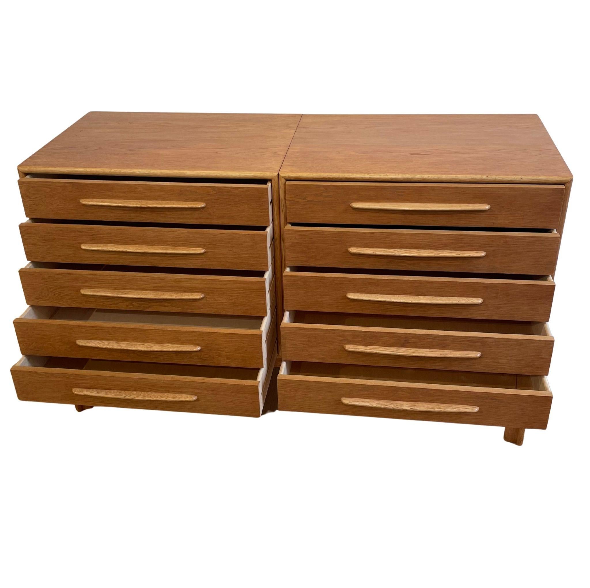 Alf Svensson oak double chest of drawers in vendita 9