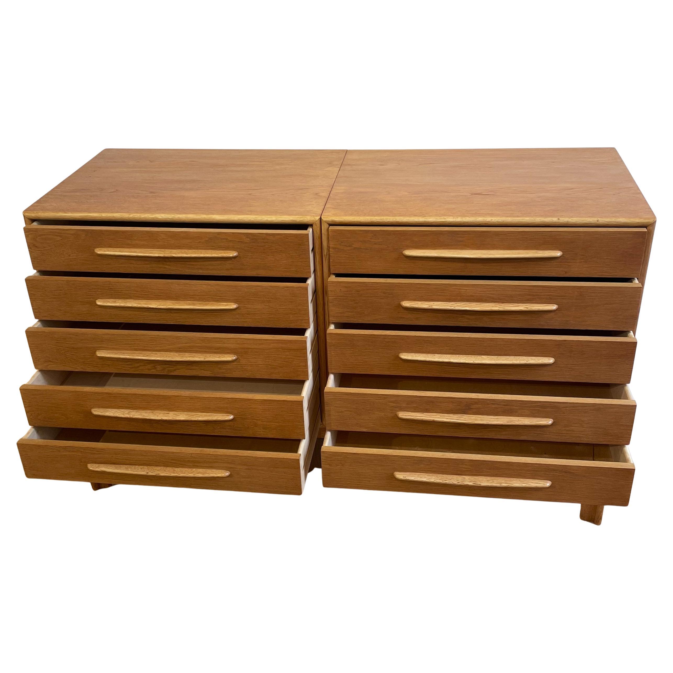 Quercia Alf Svensson oak double chest of drawers in vendita