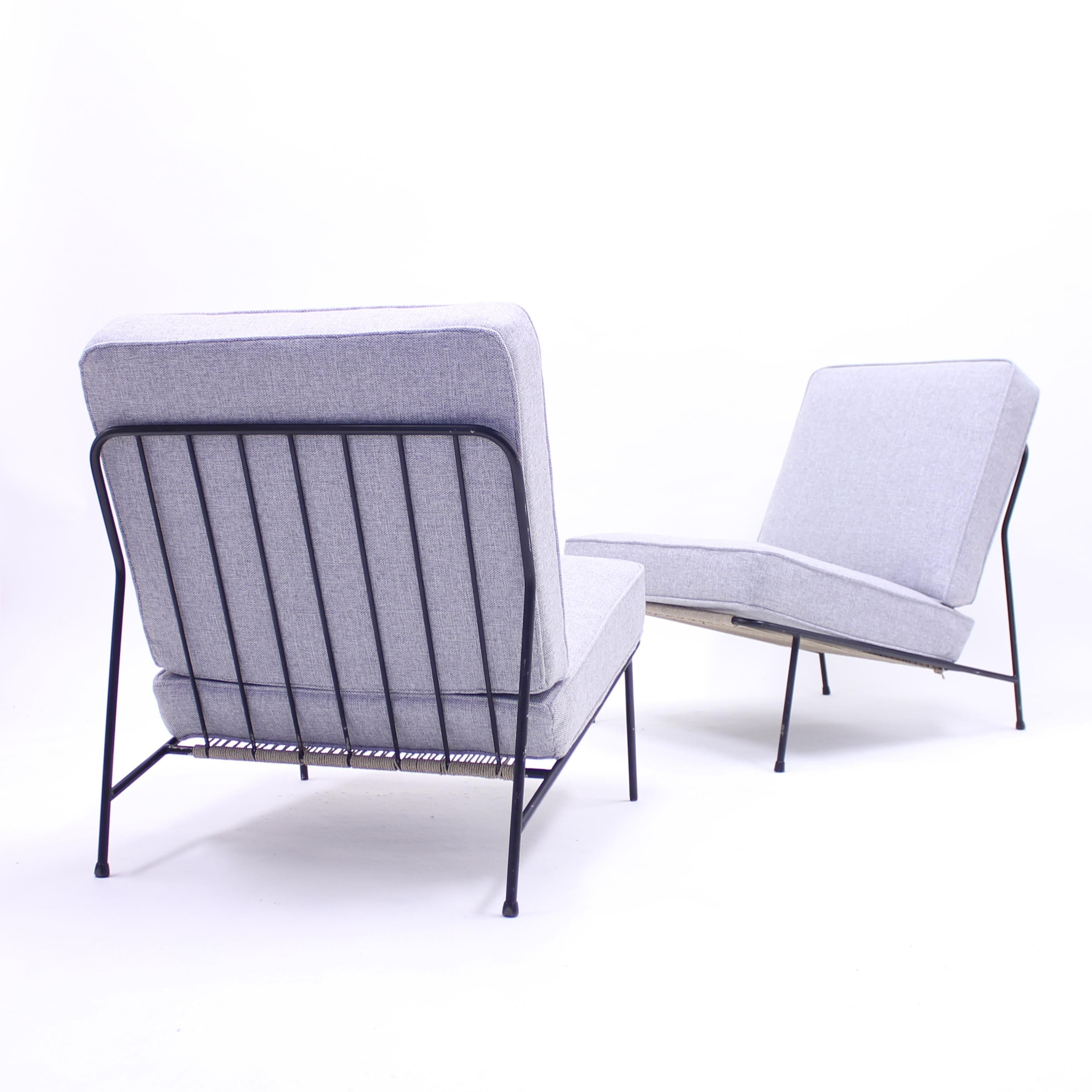 Alf Svensson, Pair of Domus Lounge Chairs, DUX, 1950s For Sale 2