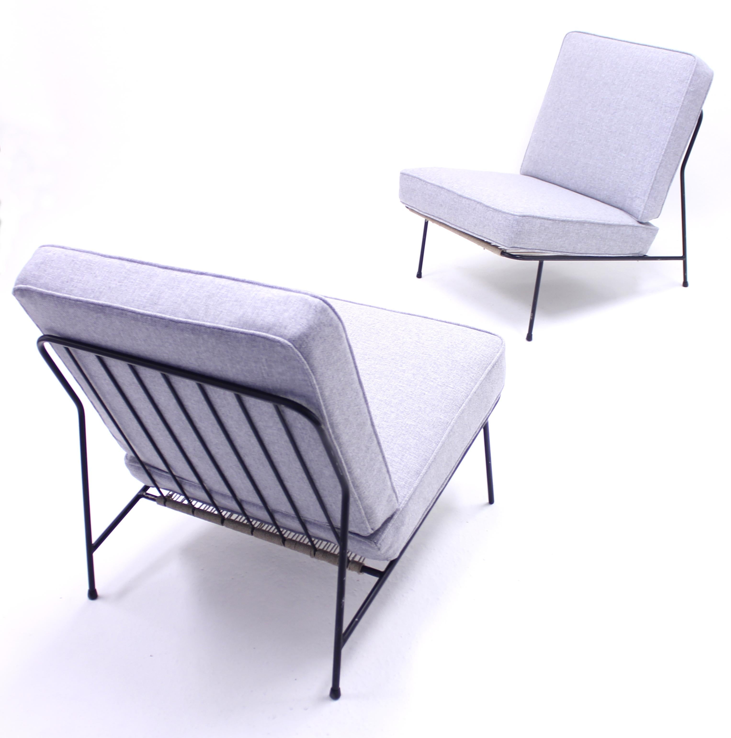 Alf Svensson, Pair of Domus Lounge Chairs, DUX, 1950s For Sale 3