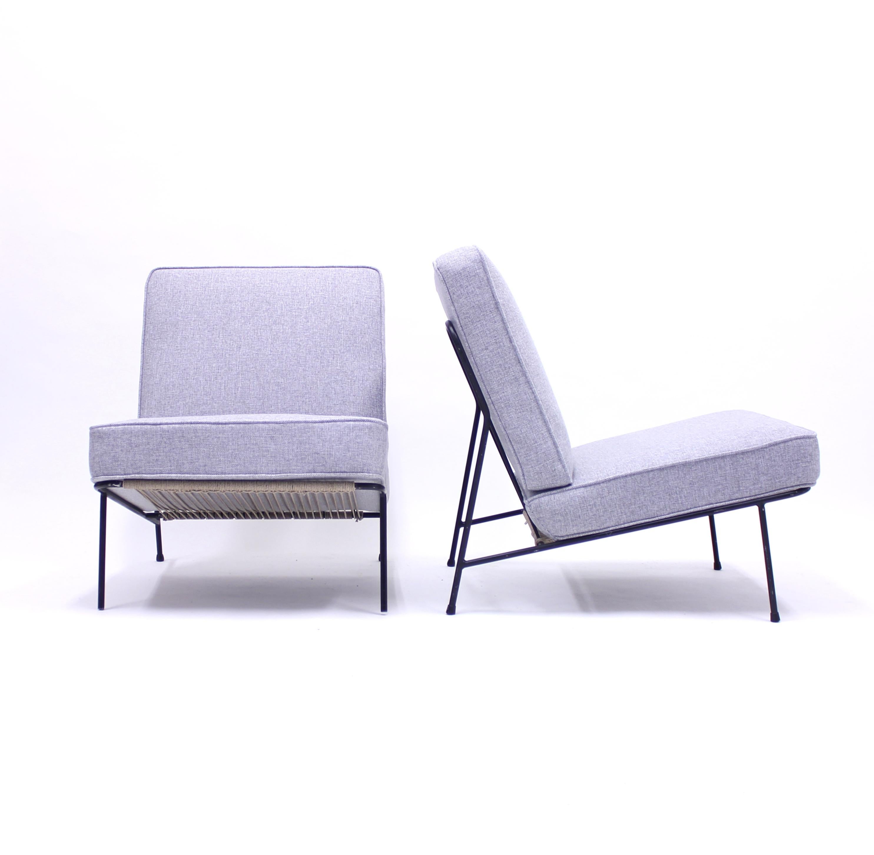 Swedish Alf Svensson, Pair of Domus Lounge Chairs, DUX, 1950s For Sale