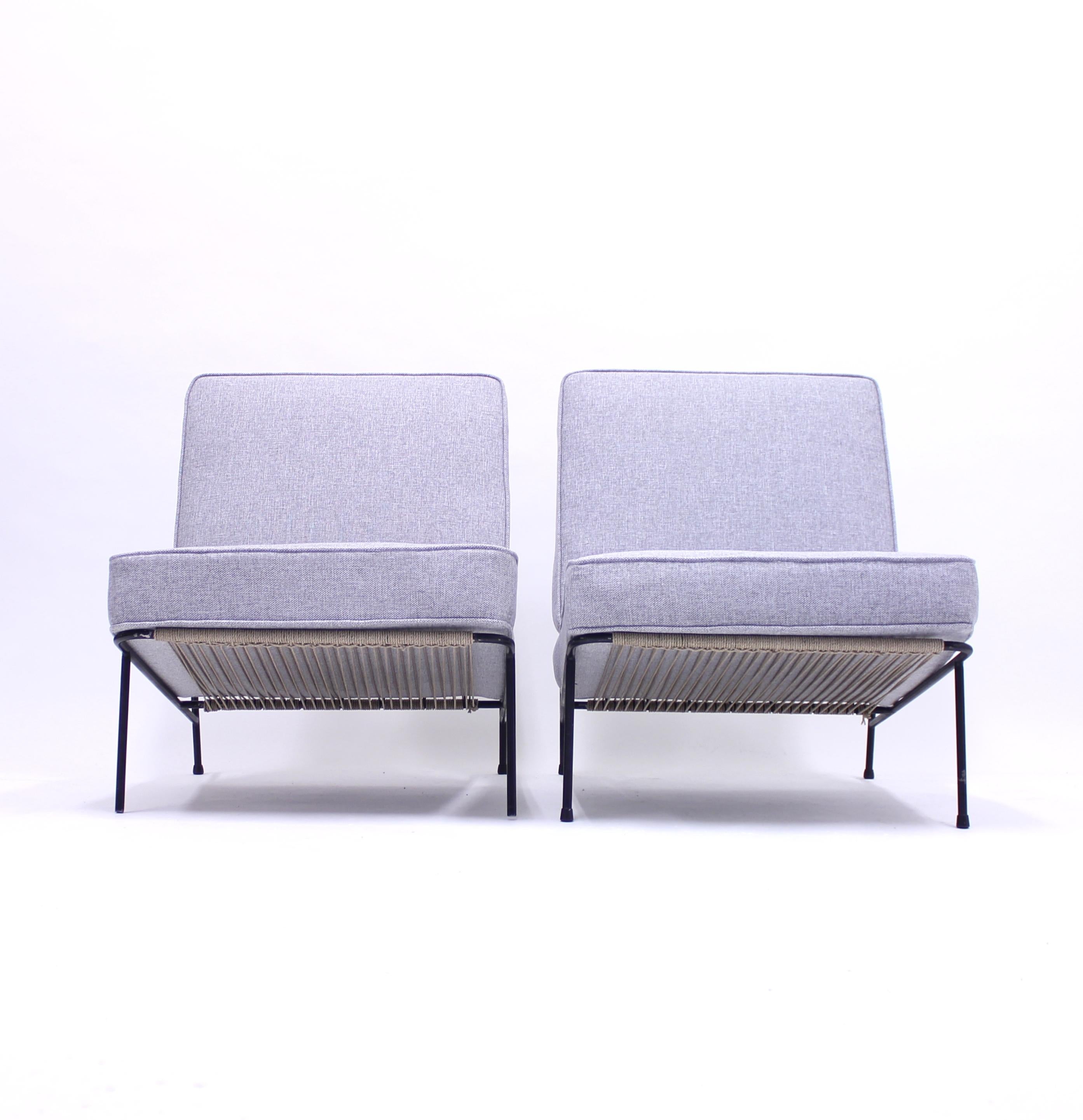 Alf Svensson, Pair of Domus Lounge Chairs, DUX, 1950s For Sale 1