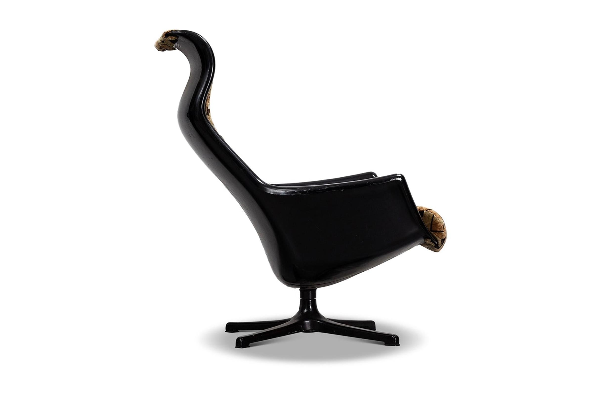 Mid-Century Modern Alf Svensson Swedish Mid Century Galaxy Swivel Lounge Chair