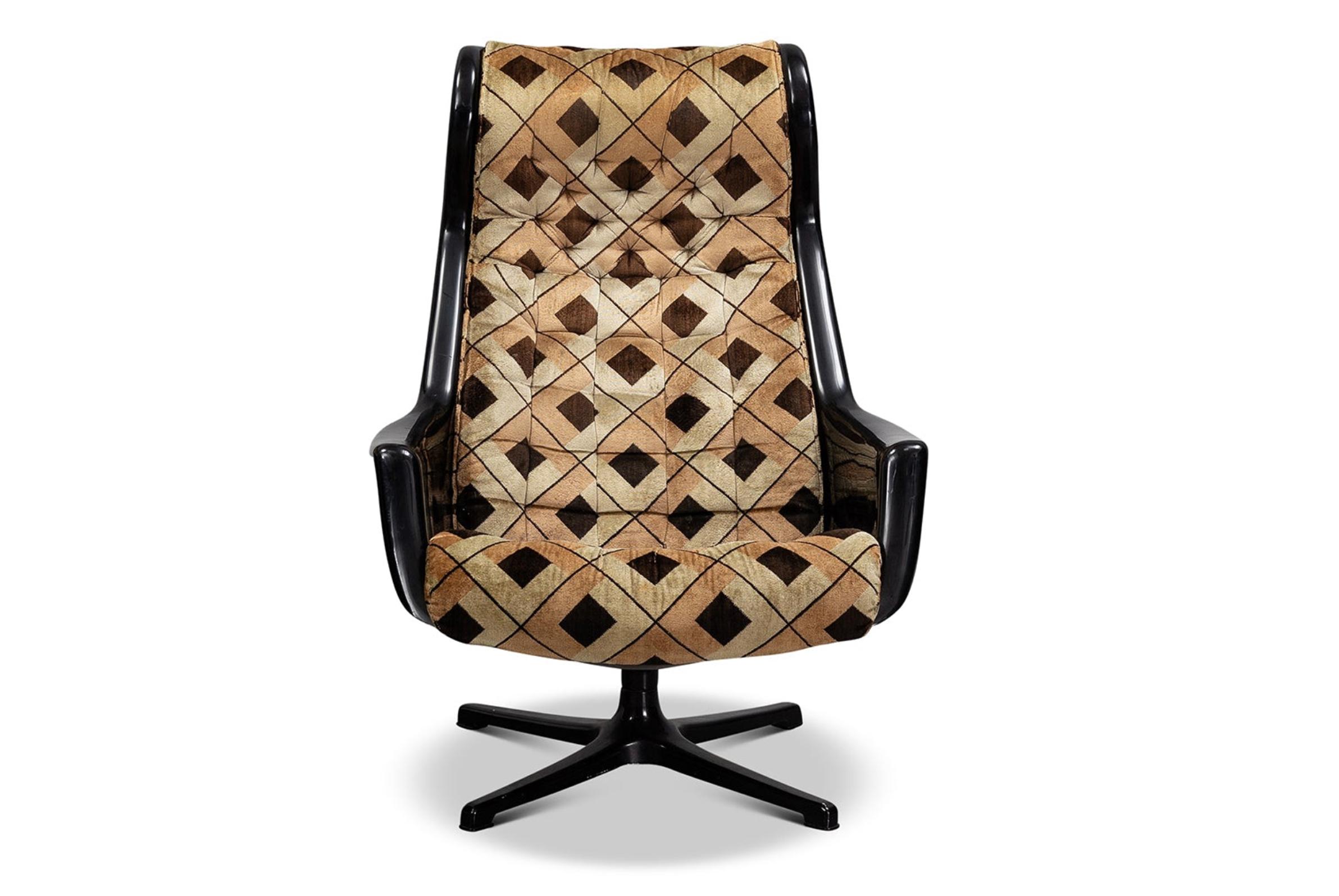 Other Alf Svensson Swedish Mid Century Galaxy Swivel Lounge Chair