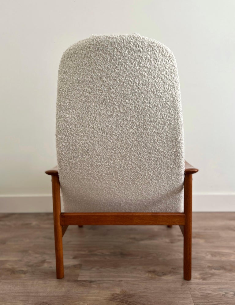 Alf Svensson Teak Lounge Chair with Ottoman For Domus 1