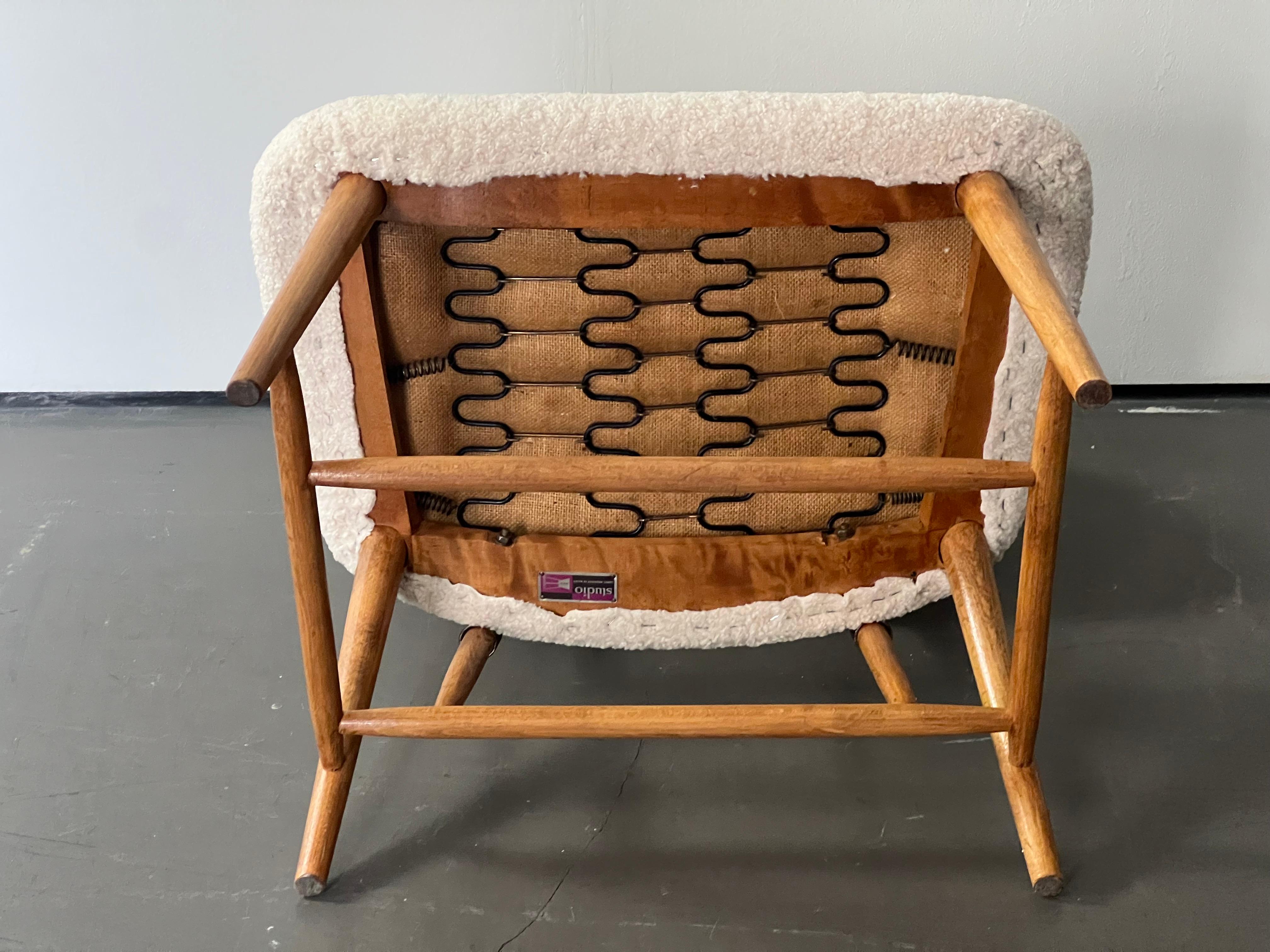 Fabric Alf Svensson Teve Chair for Bra Bohag For Sale
