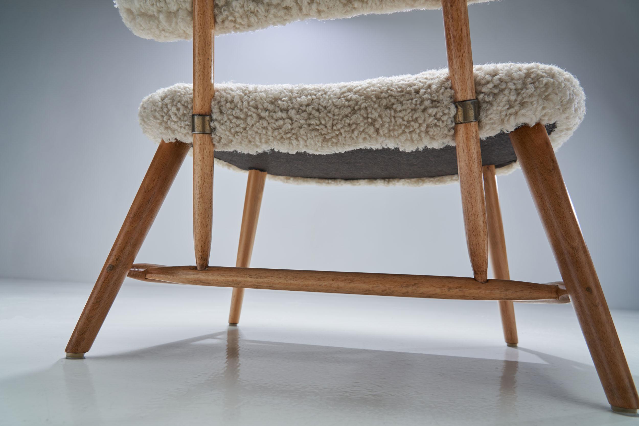 Alf Svensson “TeVe” Chair for Studio Ljungs Industrier AB, Sweden 1950s For Sale 12