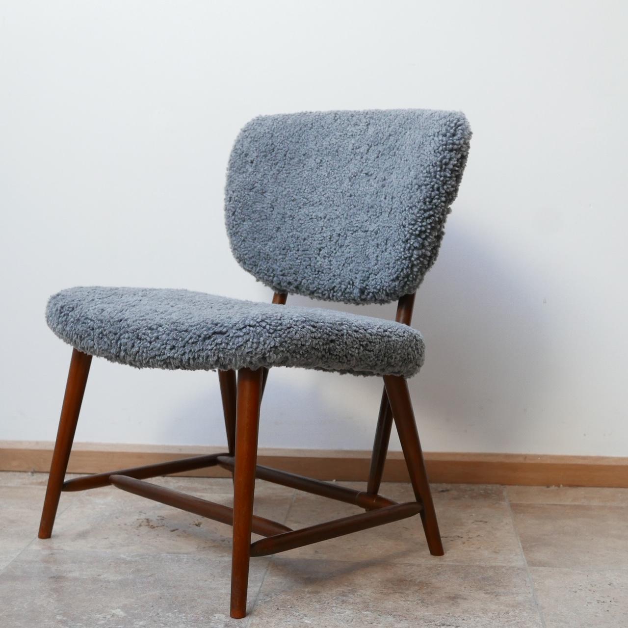 Alf Svensson 'TeVe' Sheepskin Shearling Lounge Chair 4