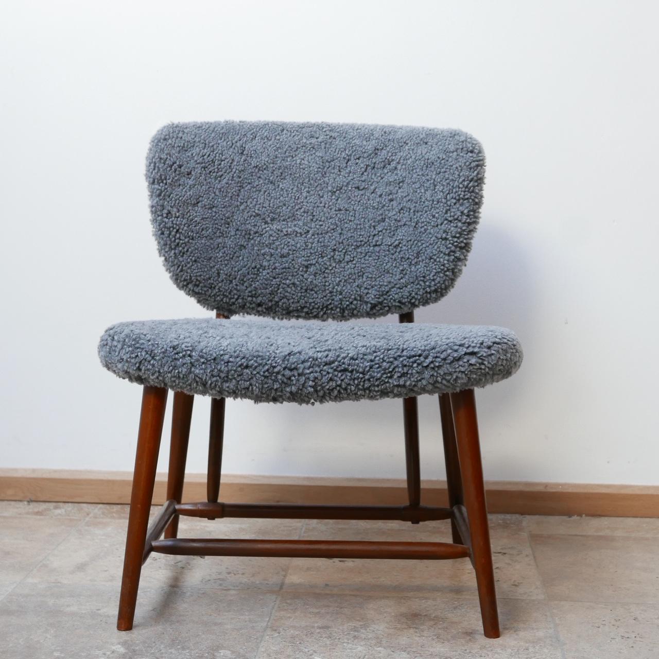 Alf Svensson 'TeVe' Sheepskin Shearling Lounge Chair 5