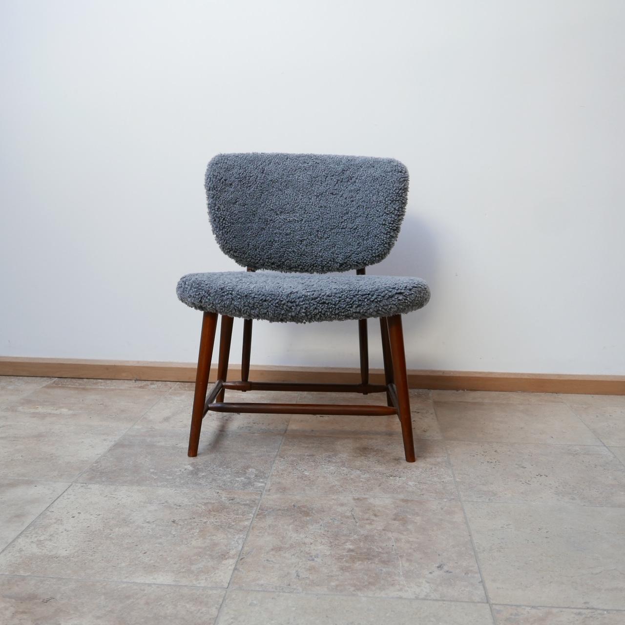 Alf Svensson 'TeVe' Sheepskin Shearling Lounge Chair 6