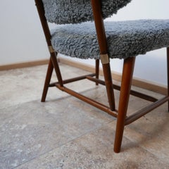 Alf Svensson 'TeVe' Sheepskin Shearling Lounge Chair