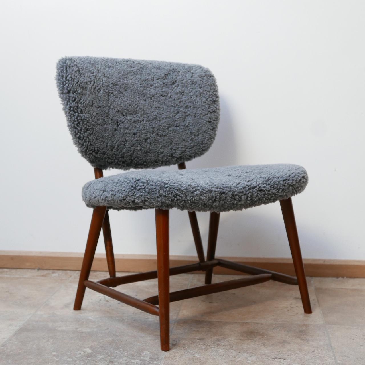 Alf Svensson 'TeVe' Sheepskin Shearling Lounge Chair 1