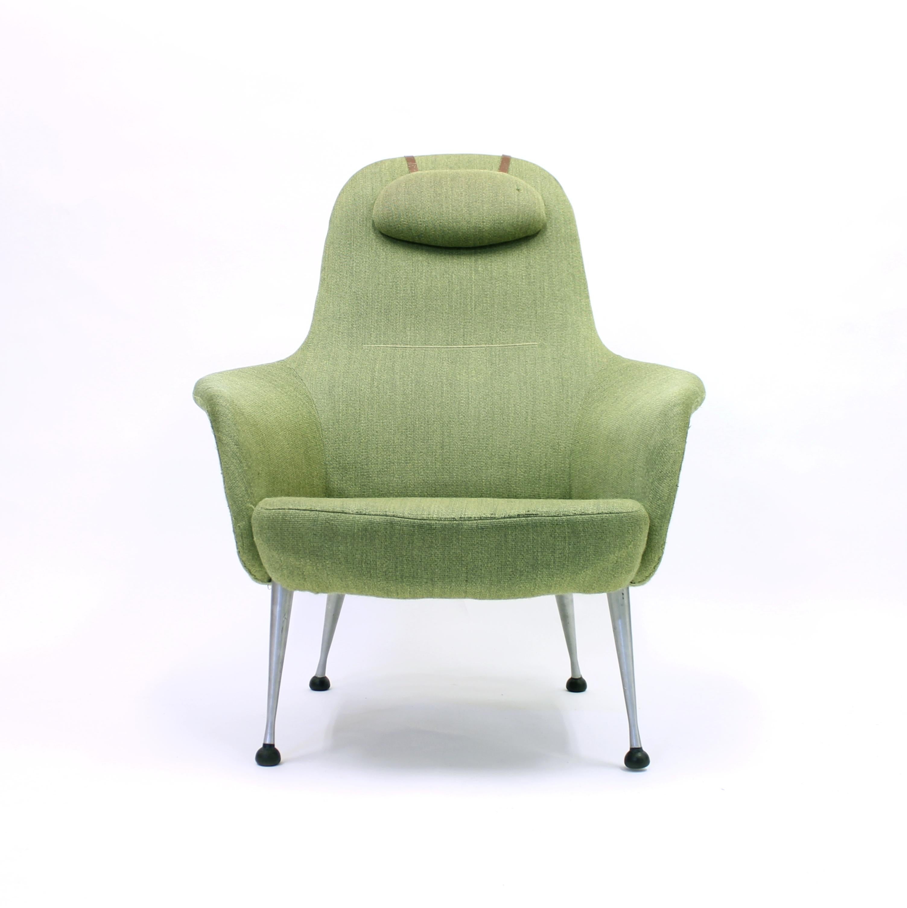 Scandinavian Modern Alf Svensson, Very Rare Lounge Chair Model Napoli for DUX, 1960s