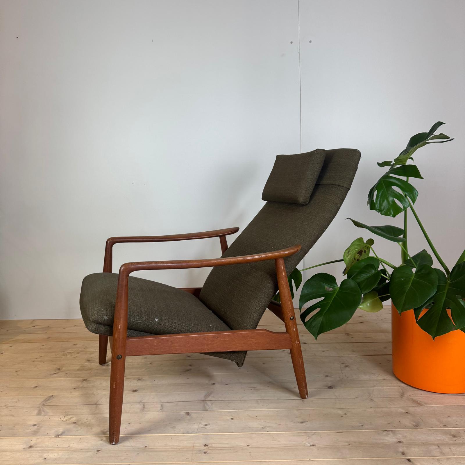 Mid-20th Century Fauteuil vintage Alf Svensson, Suède 1960 en vente