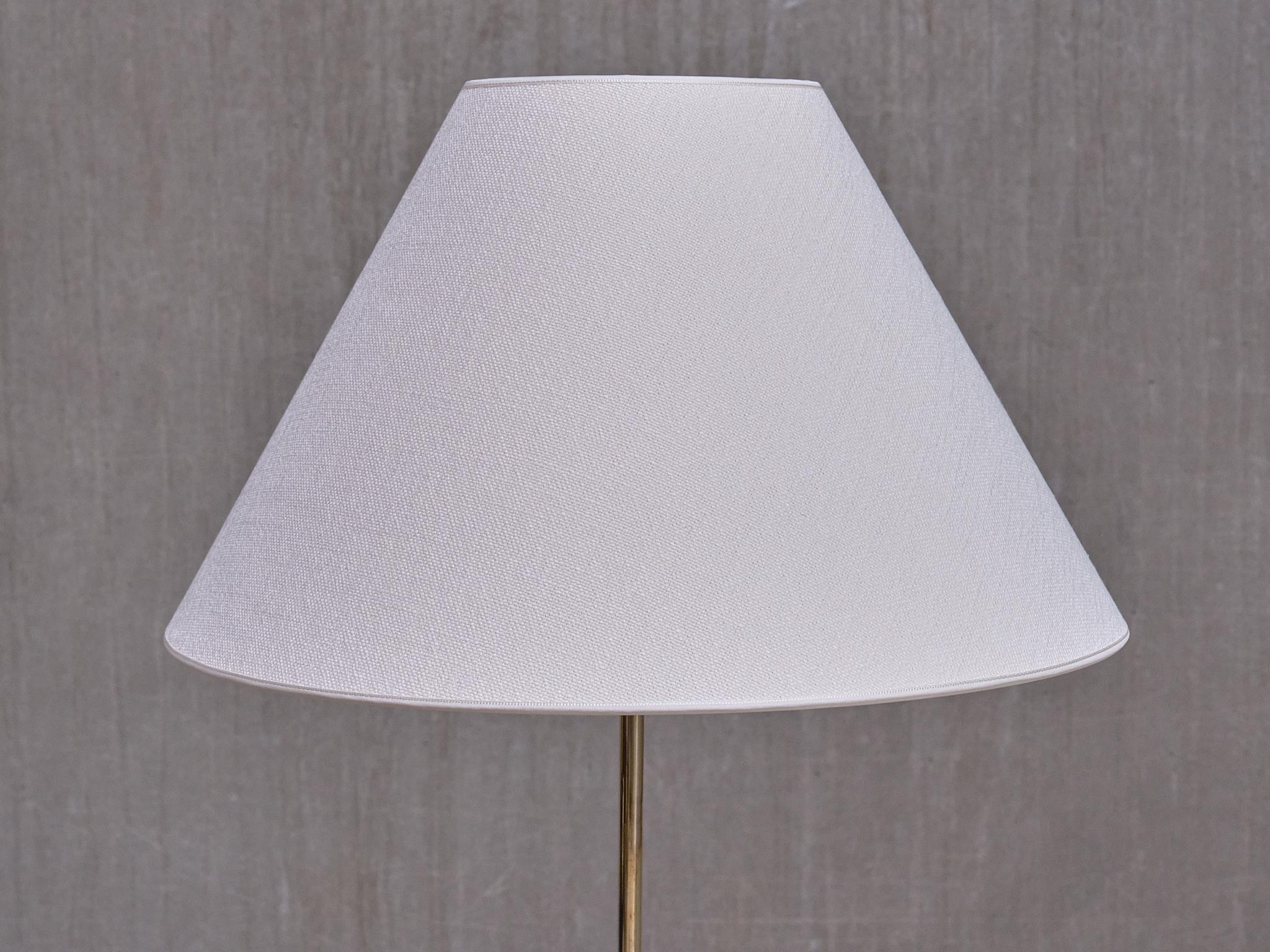 Swedish Alf Svensson & Yngve Sandström G-025 Brass Floor Lamp, Bergboms, Sweden 1960s For Sale