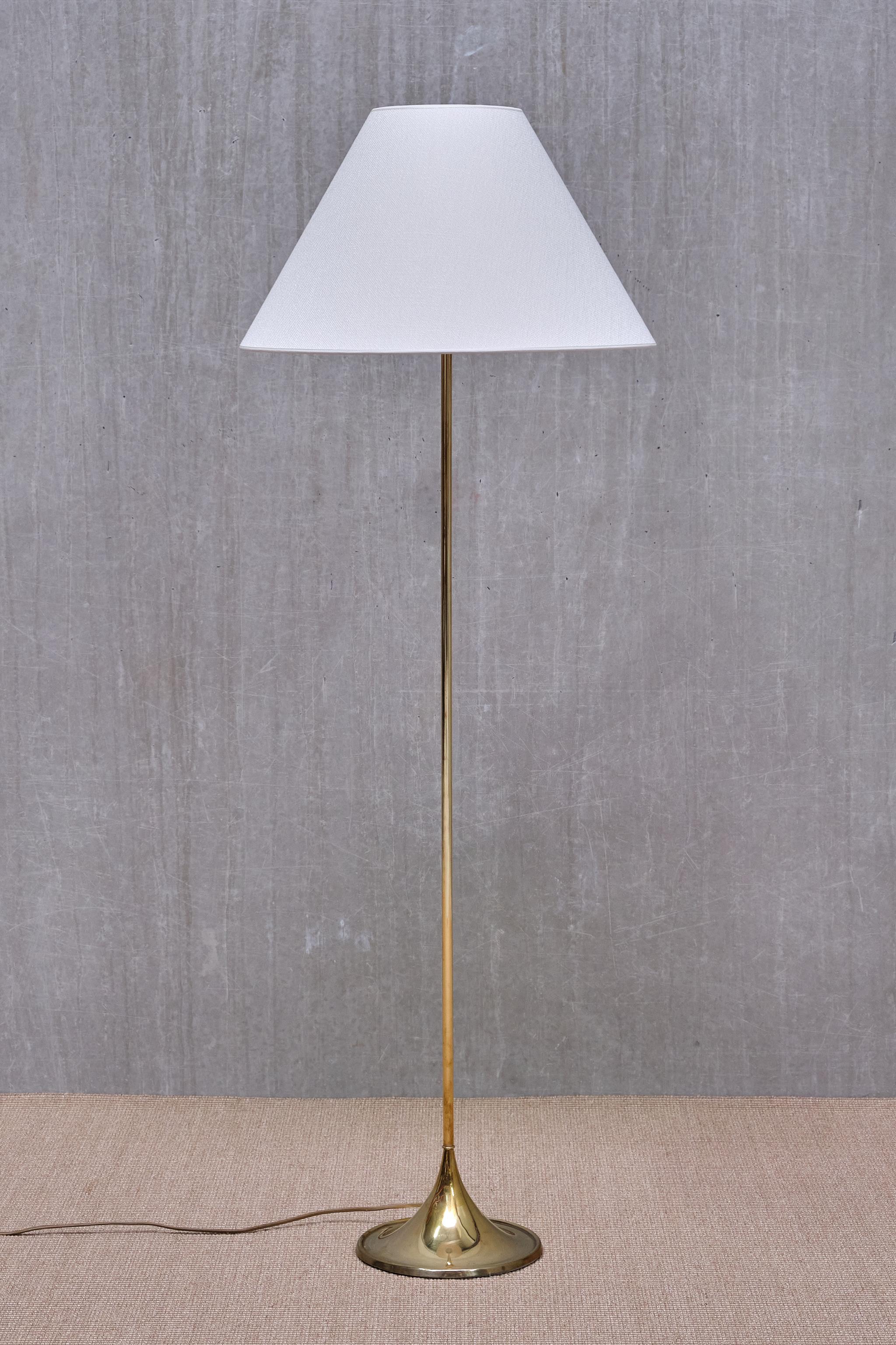 Alf Svensson & Yngve Sandström G-025 Brass Floor Lamp, Bergboms, Sweden 1960s For Sale 2