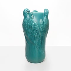 Alf Wallander Paragüero de cerámica / Jarrón de pie de Rorstrand, Suecia, 1910