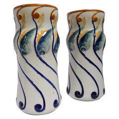 Alf Wallander Pair of Fish Vases