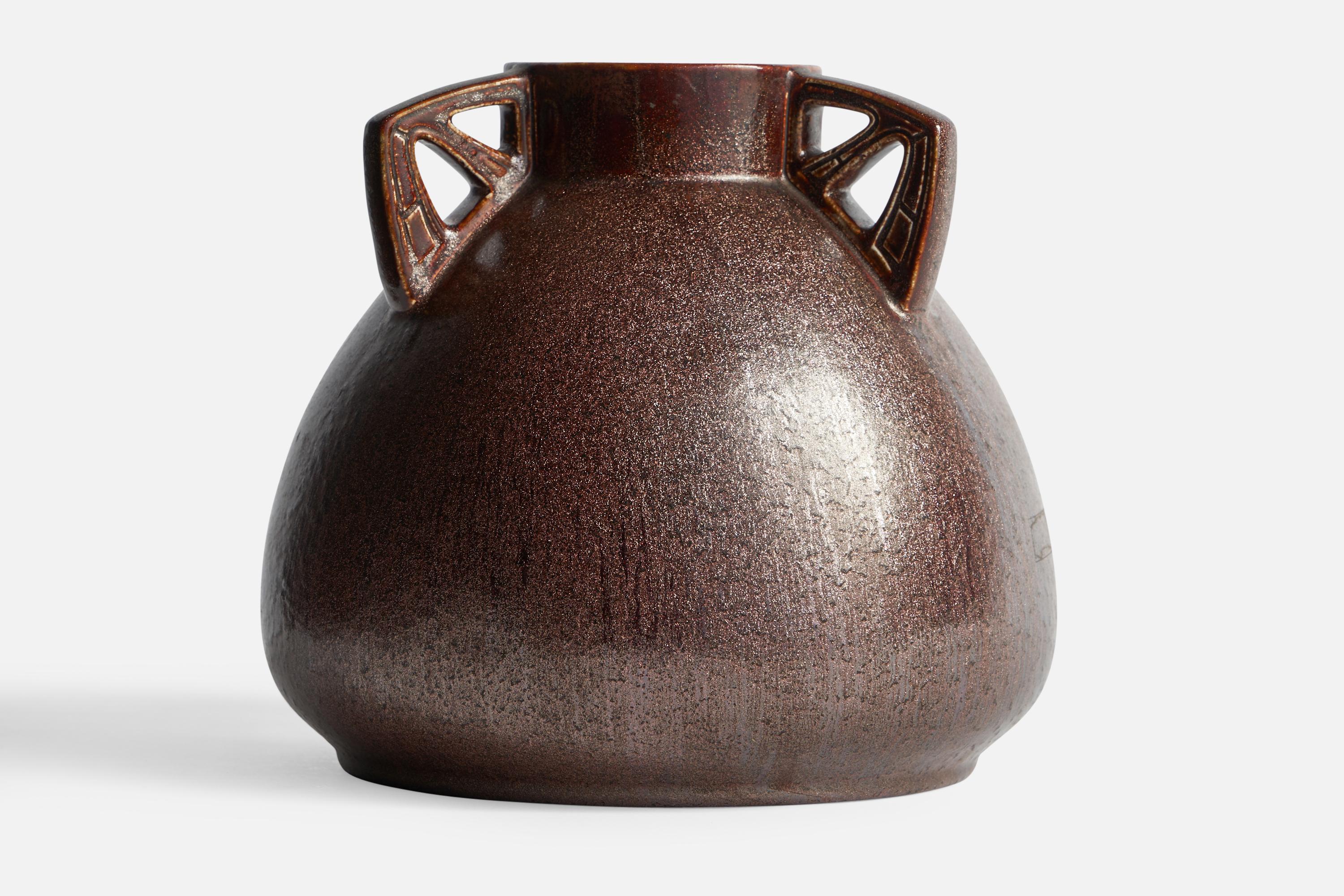 Swedish Alf Wallander, Vase, Ceramic, Sweden, 1910s For Sale