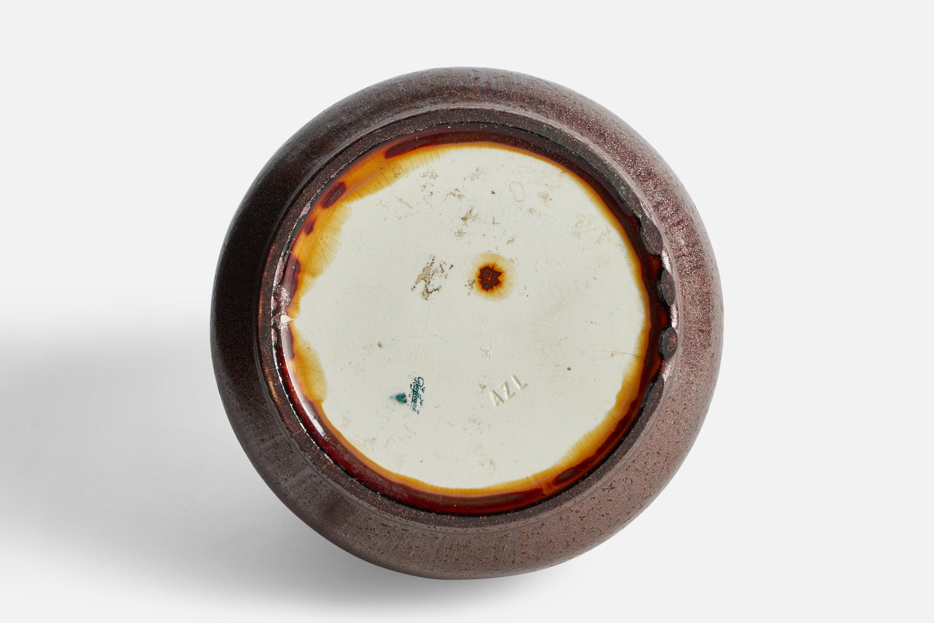 Alf Wallander, Vase, Ceramic, Sweden, 1910s For Sale 1
