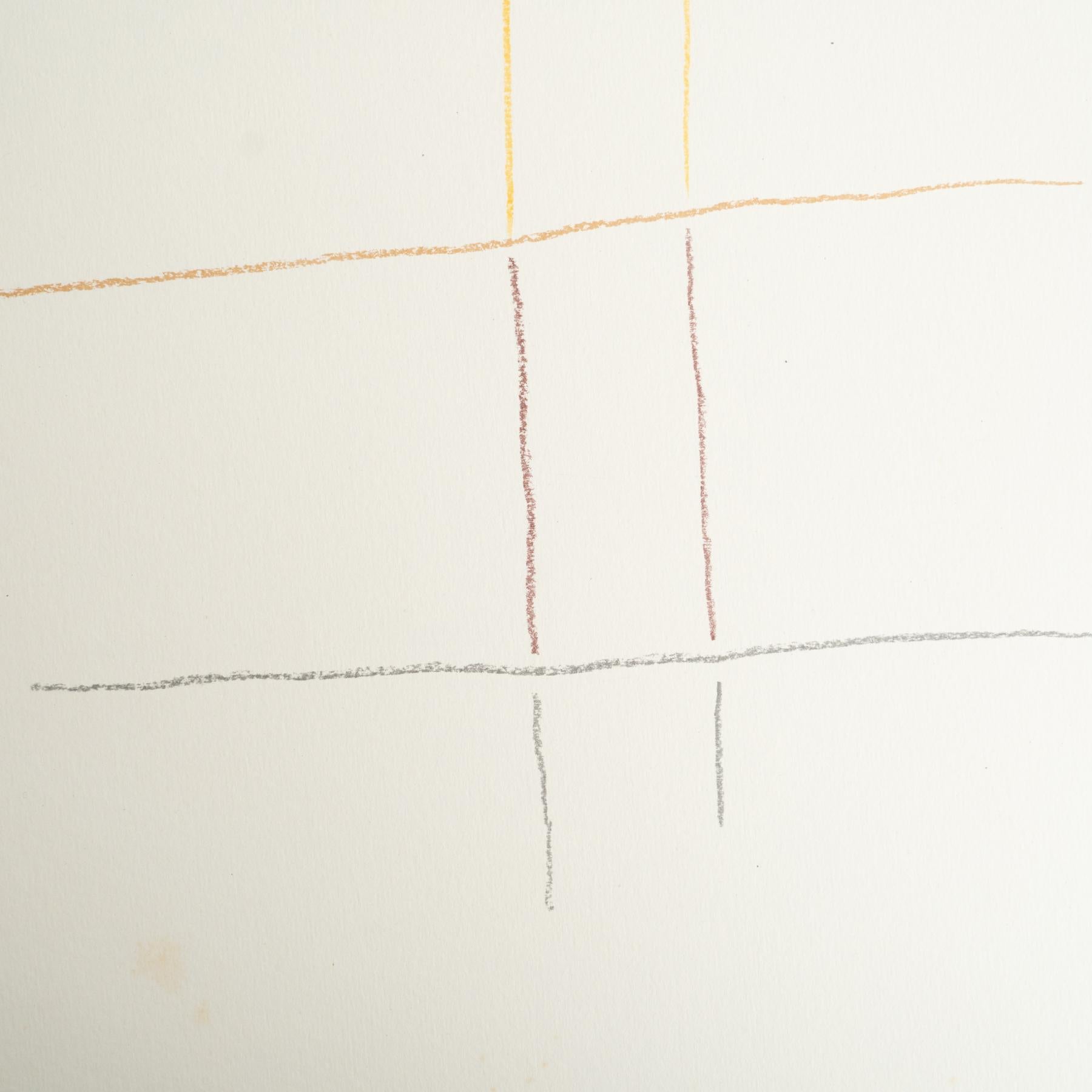 Alfaro Color Abstract Lithography on Paper, 1999 In Good Condition For Sale In Barcelona, Barcelona
