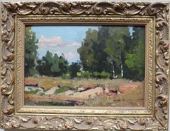 Afternoon. 1959. Cardboard/oil, 19x27.5 cm