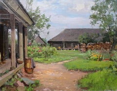 Courtyard, cardboard/oil, 43x55 cm, 1954
