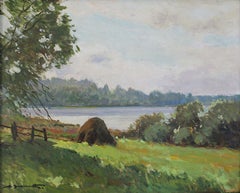 The Lake Anna, 1990. Öl auf Karton, 40 x 50 cm, Öl