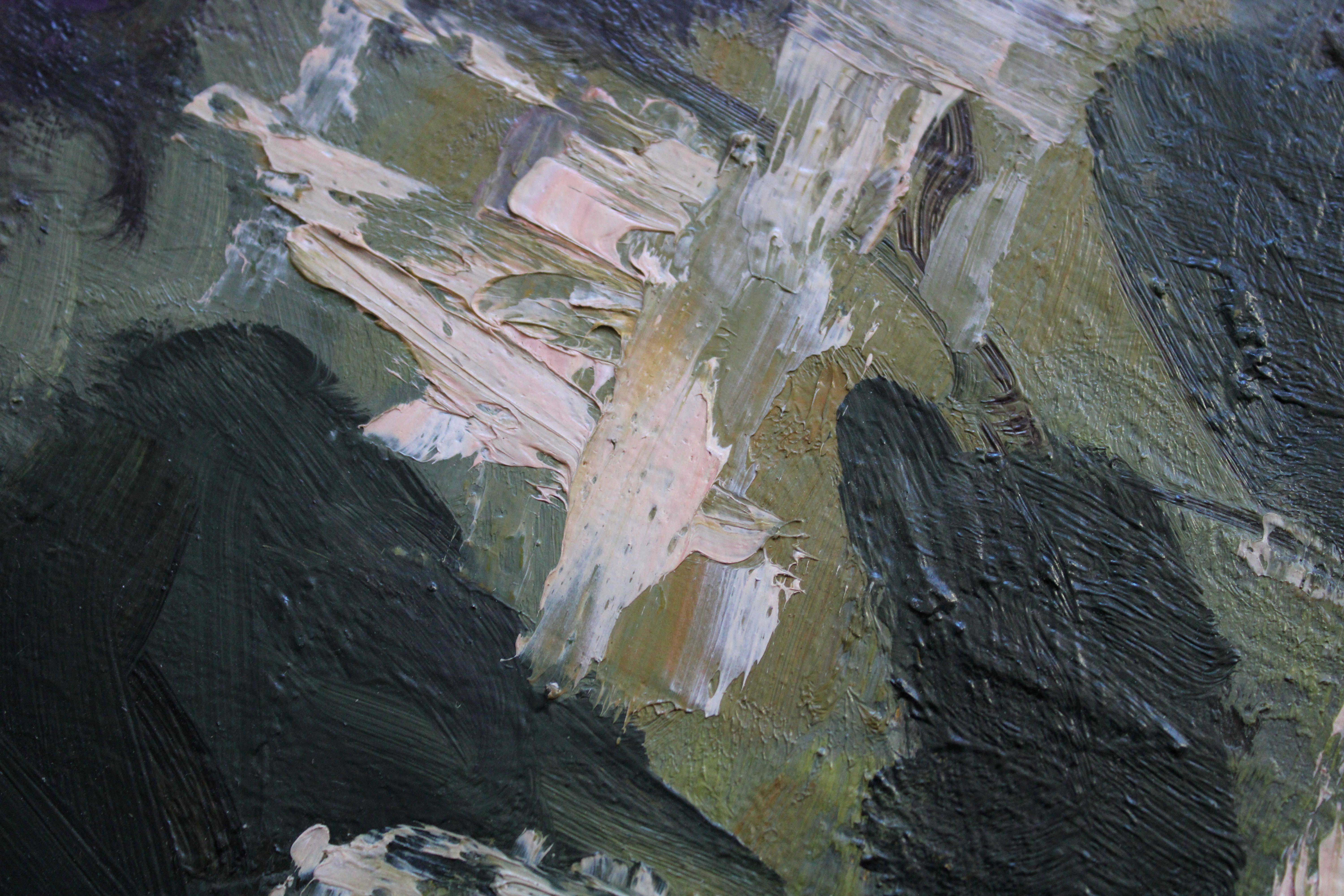 The Purple Song, 1960. Öl auf Karton, 68 x 80 cm, Öl im Angebot 6