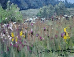 Nel periodo di massimo splendore dell'estate. 1988, olio su tela e cartone, 50x63, 5 cm